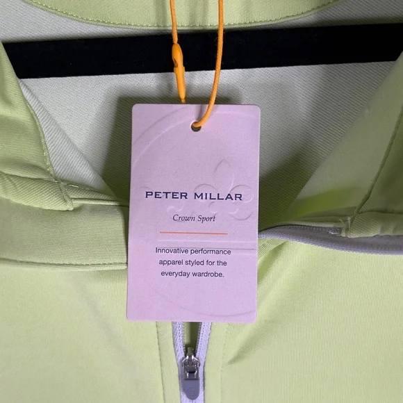 Peter Millar Crown Sport Perth Performance 1/4 Zip Men's 2XL Spritzer Golf NWT